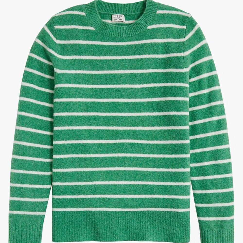 J. Crew Factory Crewneck Striped Women's Sweater